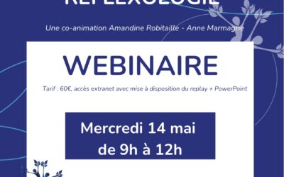 Mercredi 14 mai : Webinaire ménopause & réflexologie