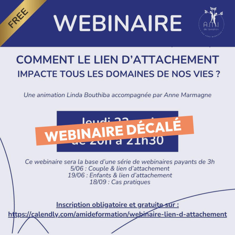 Série de webinaires sur le lien d’attachement