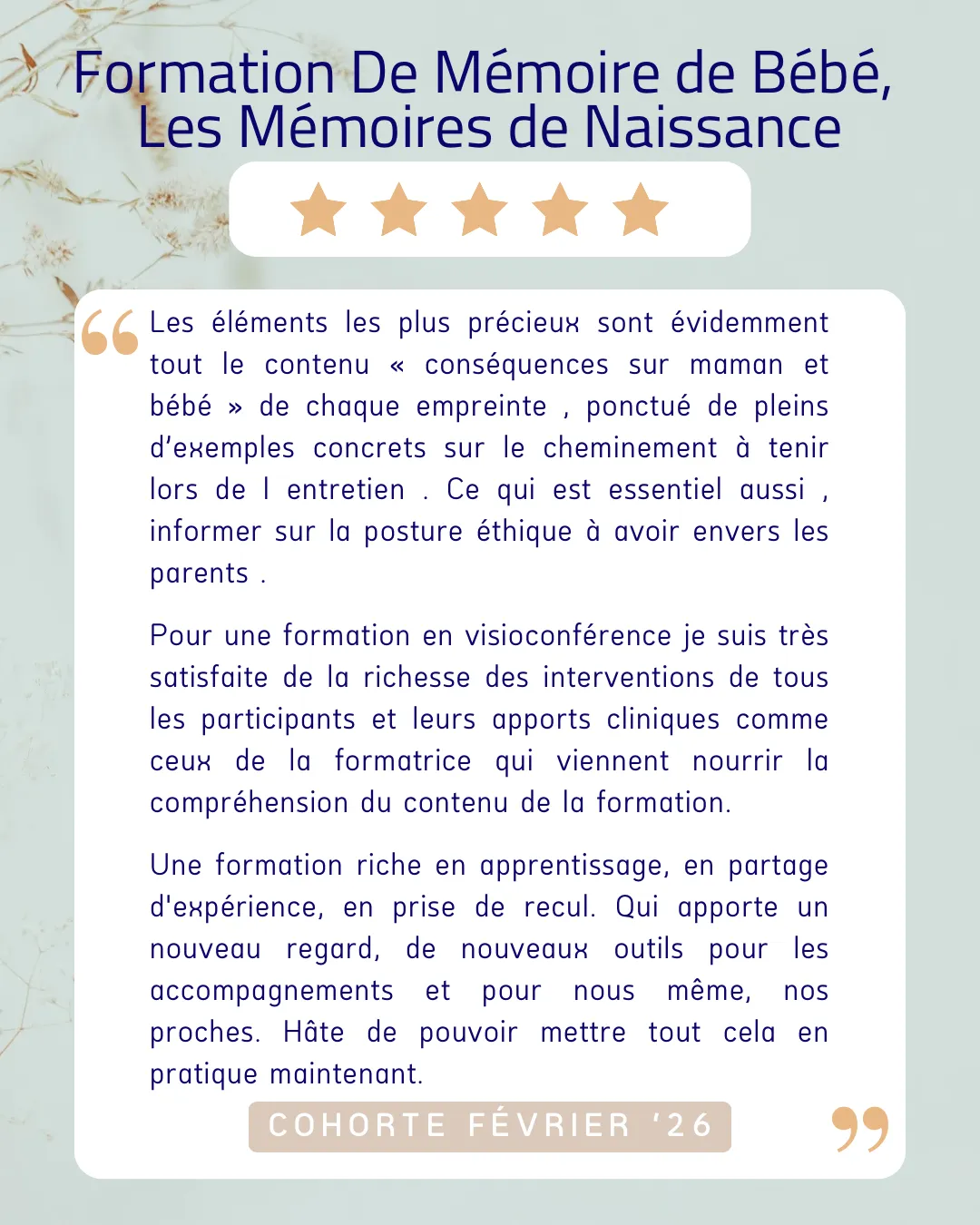 Avis mémoires de bébé naissance